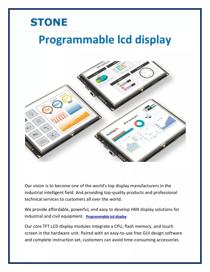 programmable lcd display