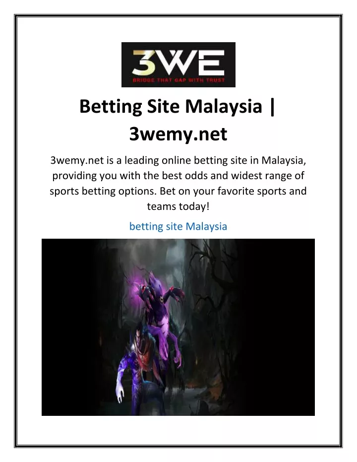 betting site malaysia 3wemy net