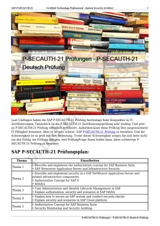 P-SECAUTH-21 Prüfungen - P-SECAUTH-21 Deutsch Prüfung