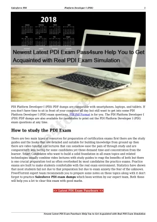 salesforce pdi