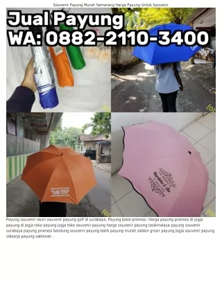 ౦882–211౦–ᣮԿ౦౦ (WA) Payung Polos Sablon Souvenir Payung Murah Magelang