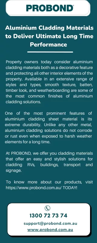 Aluminium Cladding Materials to Deliver Ultimate Long Time Performance
