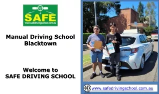Manual Driving School Blacktown