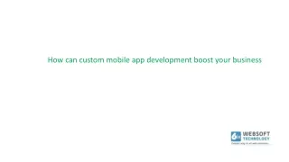 Get the best mobile app development services through 6ixwebsoft technology