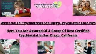 Experience Finest Psychiatrist In San Diego, CA From Psychiatrists San Diego