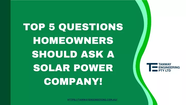 top 5 questions homeowners should ask a solar