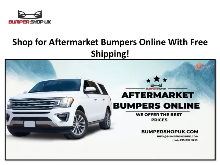 shop for aftermarket bumpers online with free