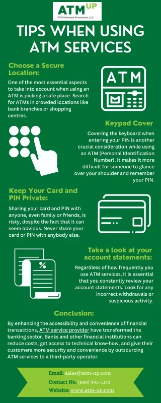 tips when using atm services