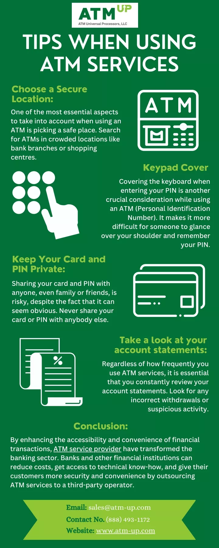 tips when using atm services