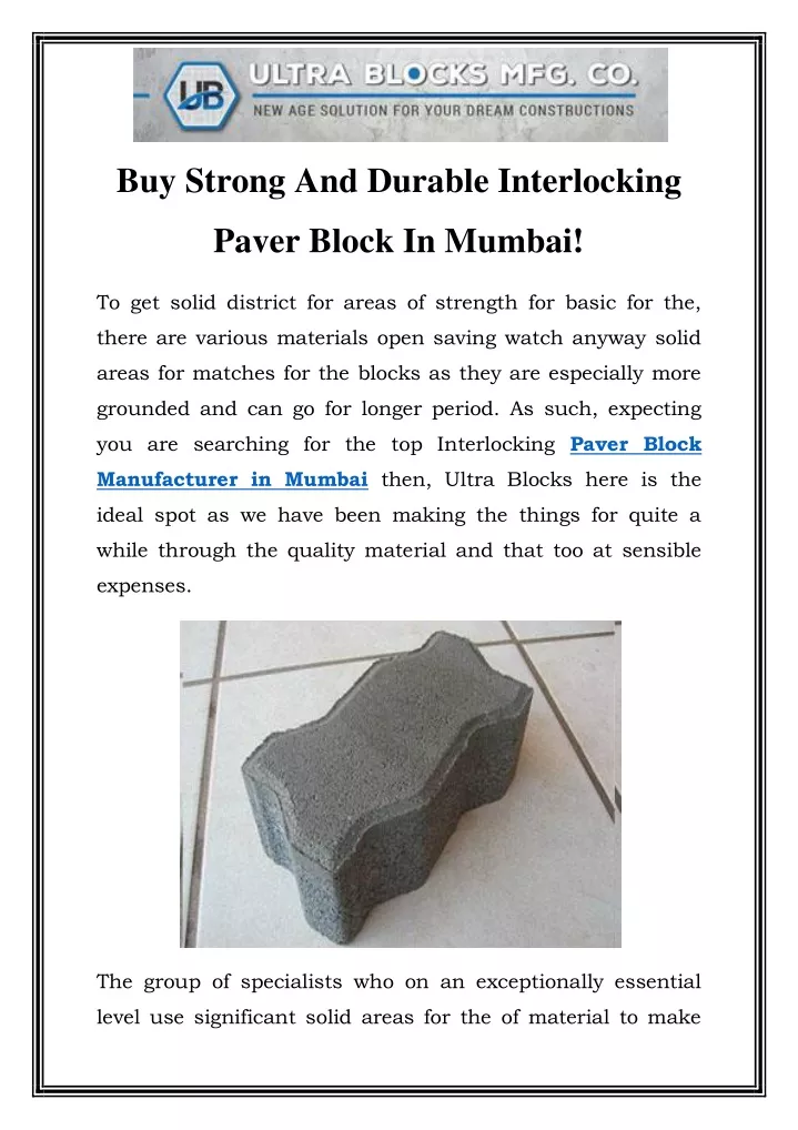 buy strong and durable interlocking