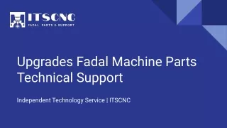 Upgrades Fadal Machine Parts Technical Support