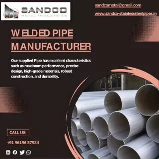 ERW Pipe | Welded Pipe | Large Diameter Pipe | Sandco Metal Industries
