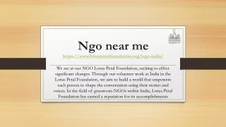 n go n ear me https www lotuspetalfoundation org ngo india