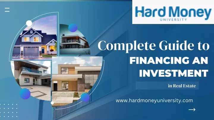 complete guide to financing an investment