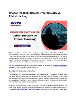 choose the right career cyber security vs ethical
