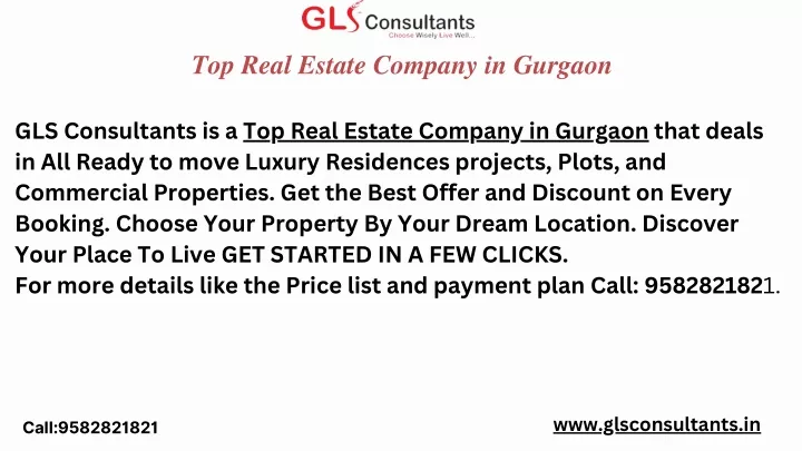 top real estate company in gurgaon