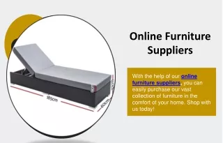 Online Furniture Suppliers