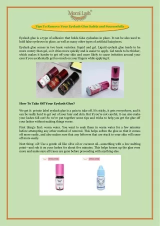 Tips To Remove Your Eyelash Glue Safely And Successfully