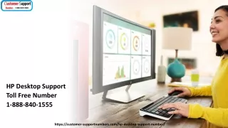 HP Desktop Support Number 1-888-840-1555