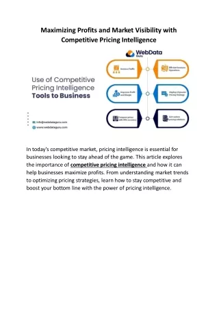 maximizing profits and market visibility with