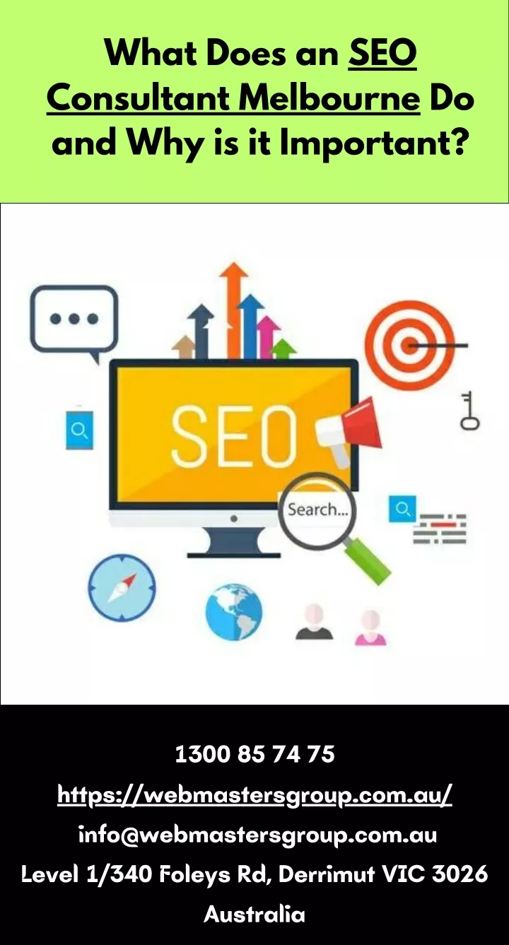 what does an seo consultant melbourne