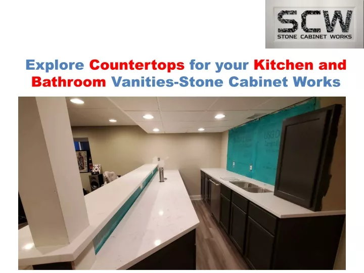 explore countertops for your kitchen and bathroom