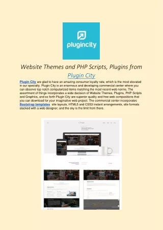 Website Themes and PHP Scripts