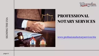 Loan Signing Notaries - Professional Notary Services