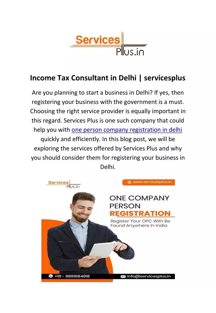 income tax consultant in delhi servicesplus