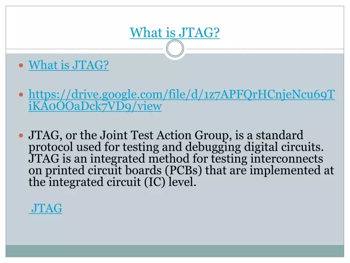 what is jtag