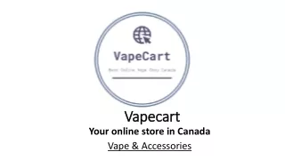 Vapecart: Your online vape store in Canada