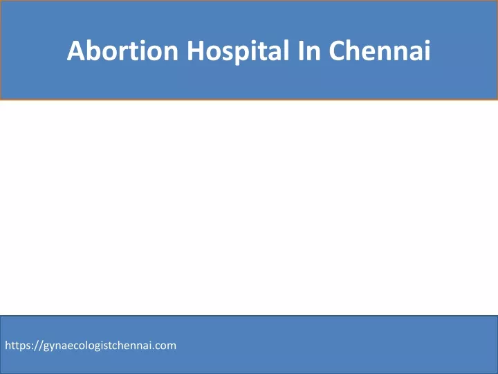 abortion hospital in chennai