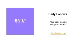 Daily Follows- Instagram Views