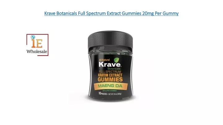 krave botanicals full spectrum extract gummies 20mg per gummy