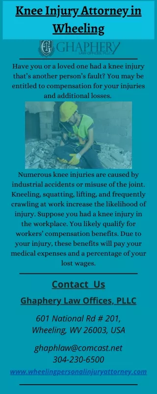 Knee Injury Attorney in Wheeling