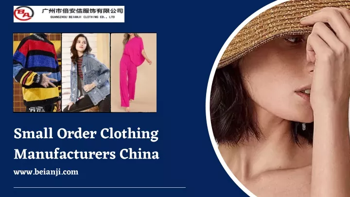 small order clothing manufacturers china