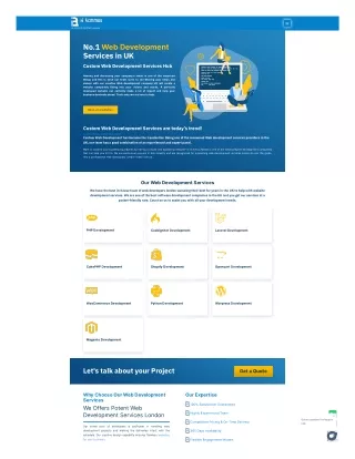 Web Development Services in UK