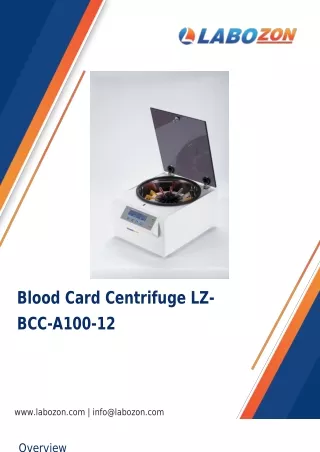 Blood-Card-Centrifuge