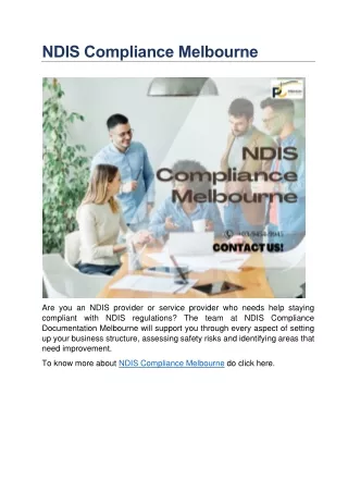NDIS Compliance Melbourne