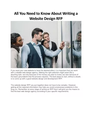 all you need to know about writing a website