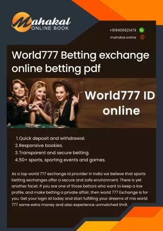 world777 betting - Mahakal Online Book