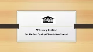 whiskey online get the best quality of rum in new zealand