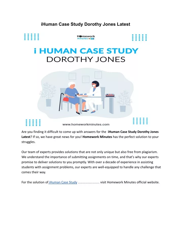 ihuman case study dorothy jones latest