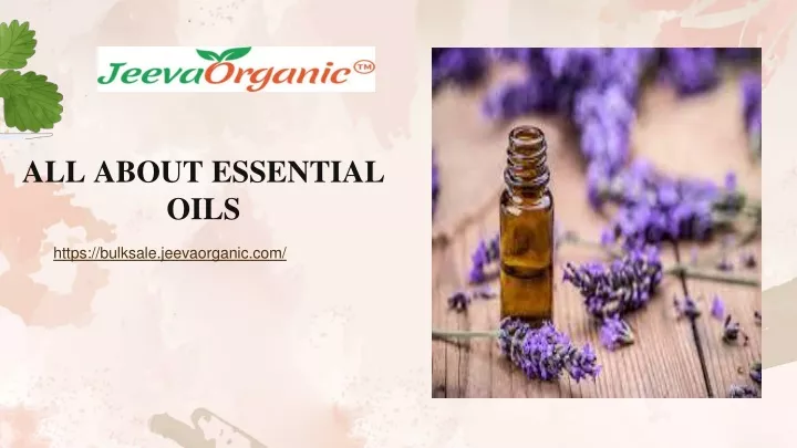 all about essential oils