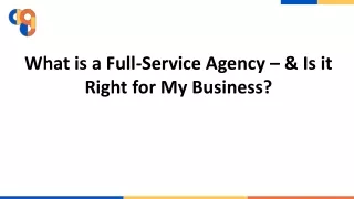 Full Service Marketing Agency - Advist Global