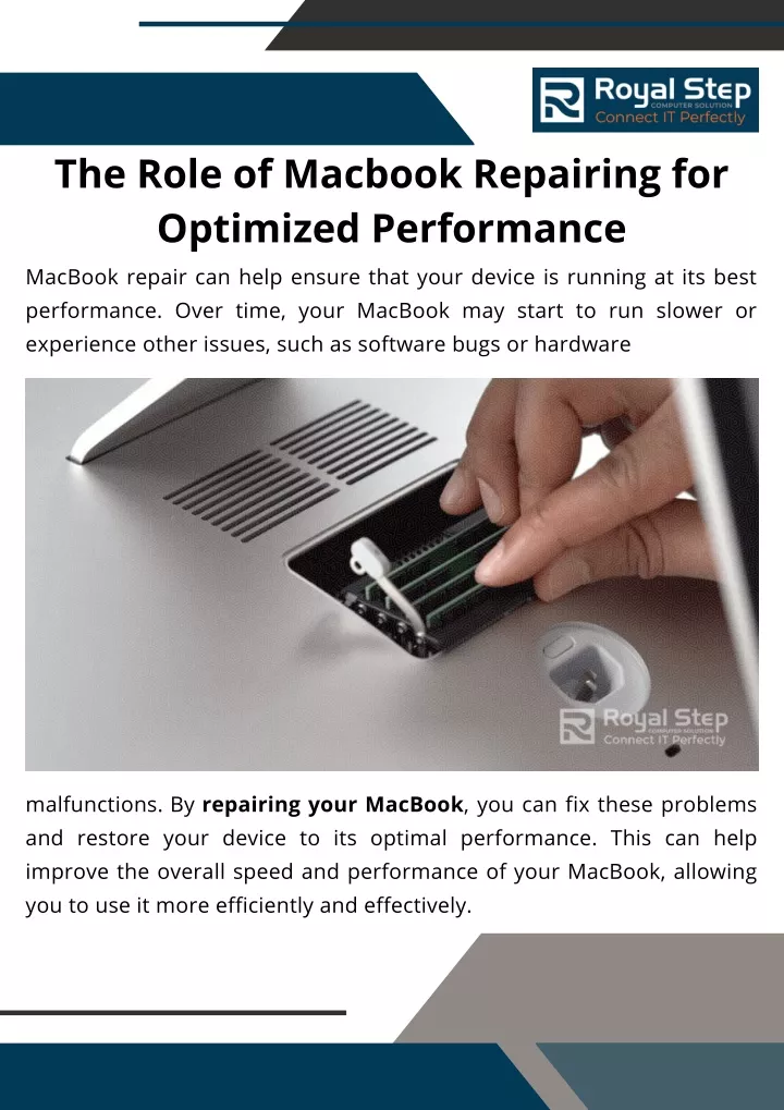 the role of macbook repairing for optimized