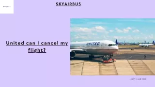 united can i cancel my flight ?