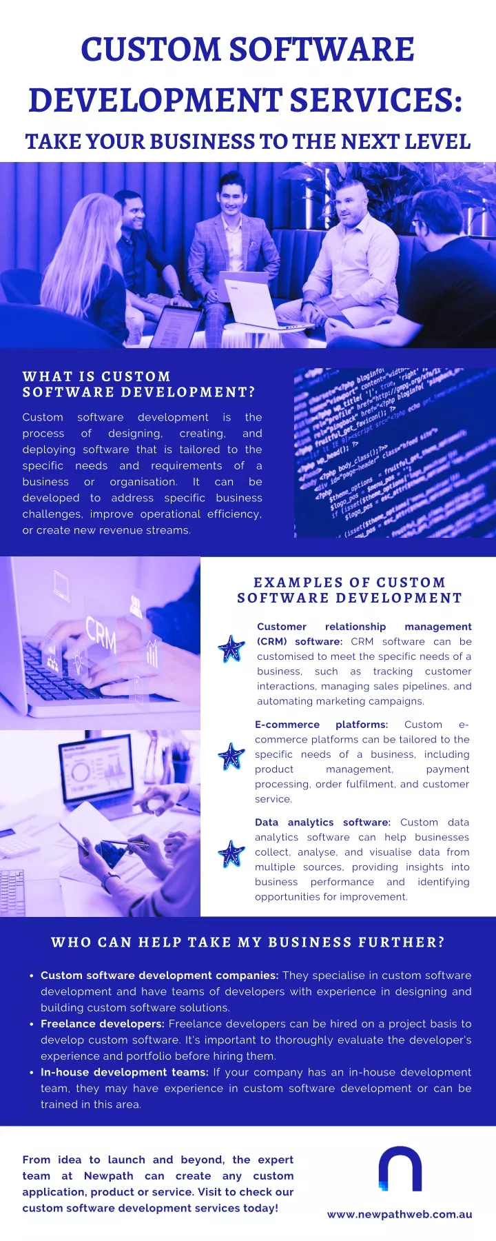 custom software development services take your