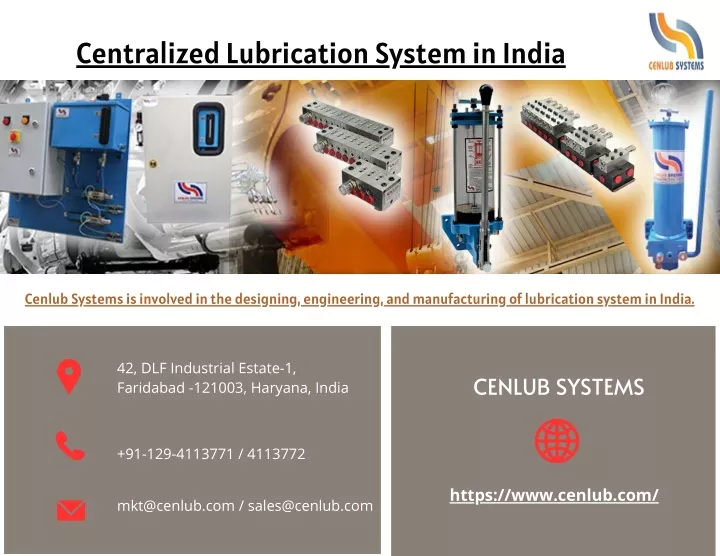 centralized lubrication system in india