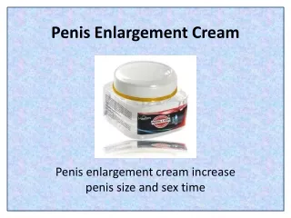 penis enlargement cream